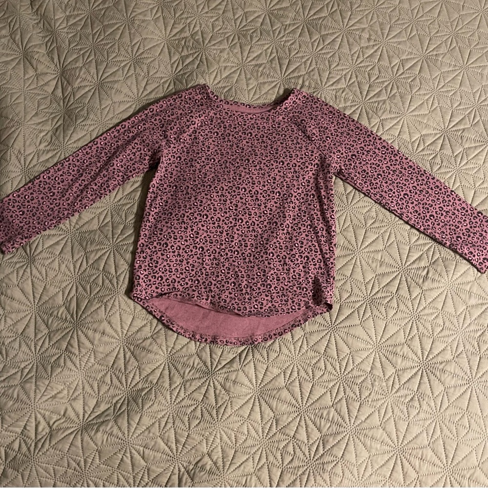 Cat & Jack Pink Patterned Long Sleeve Tee